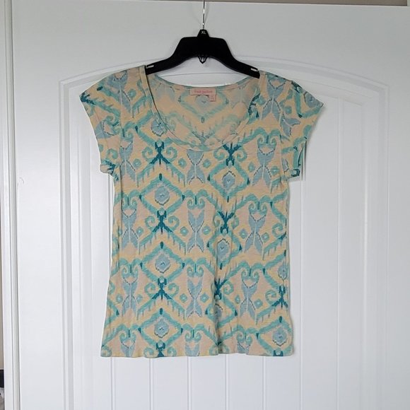 3 For $12 Bundle To Save Fresh Produce Ikat Printed T-Shirt XS - Picture 1 of 3